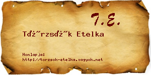 Törzsök Etelka névjegykártya